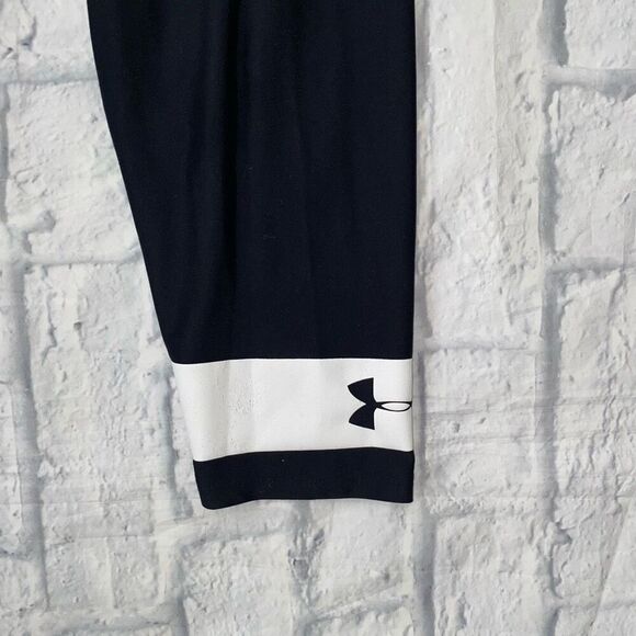 Under Armour youth XL Heatgear fitted compression leggings black & white - Picture 2 of 6